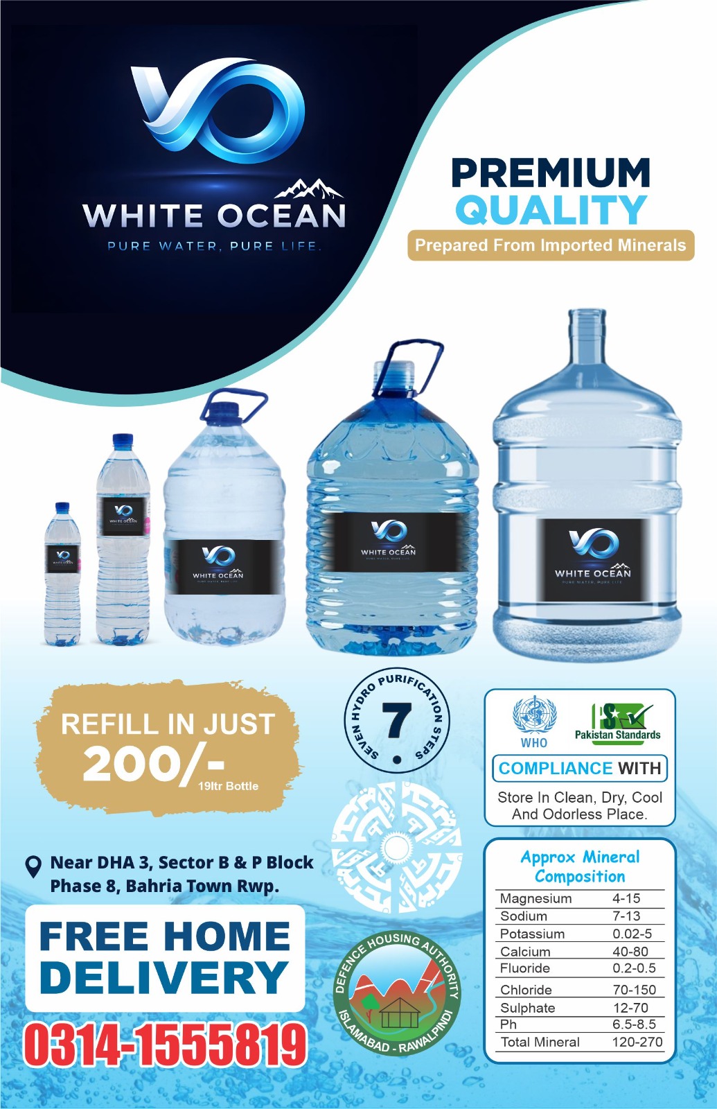 White Ocean Premium Quality Water